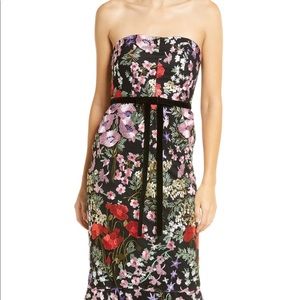 Sam Edelman Embroidered Mesh Sleeveless Dress